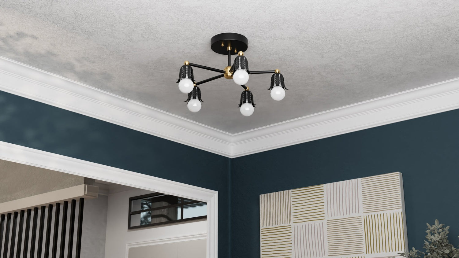 Kate McEnroe New York Baird - Five Light Semi Flush FixtureSemi Flushsku - 43426001879286