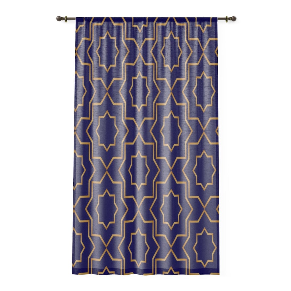 Kate McEnroe New York Baroque Damask Geometric Print Sheer Window CurtainWindow Curtains77608081918446720551