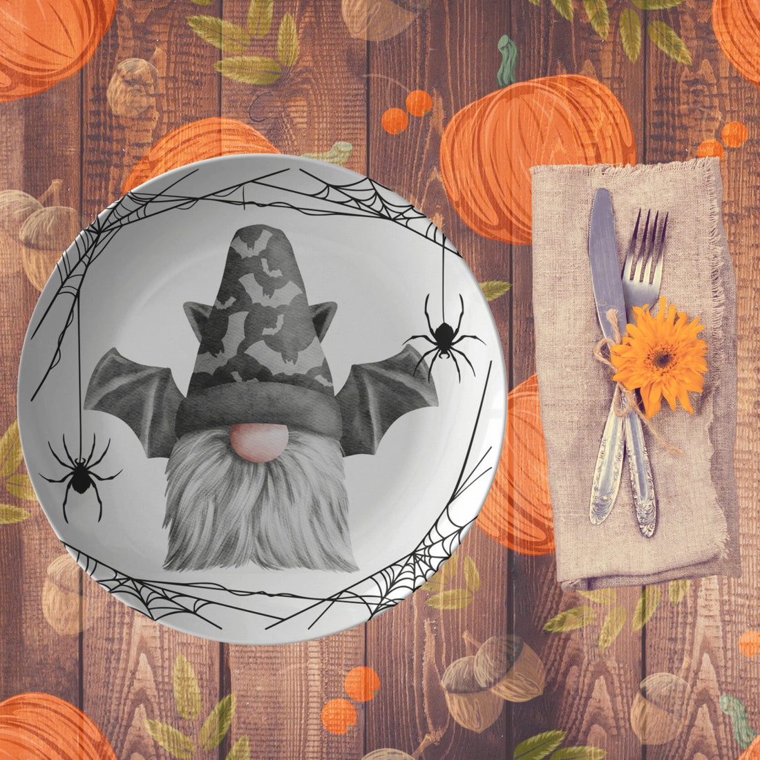 Kate McEnroe New York Bat Gnome Halloween PlatePlatesP20 - HAL - GN2 - 51
