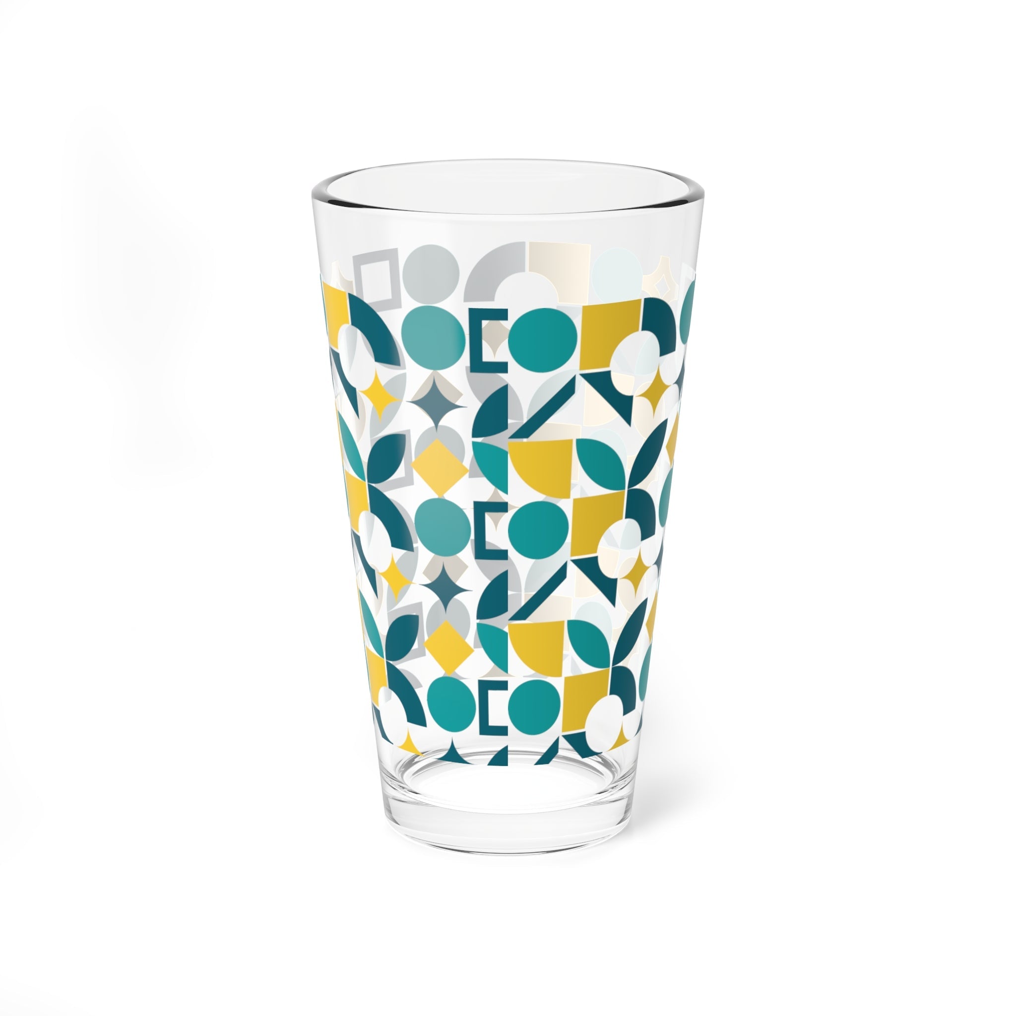 Kate McEnroe New York Bauhaus Geometric Pint Glass, Mid Century Modern BarwarePint Glasses21640600604144694149