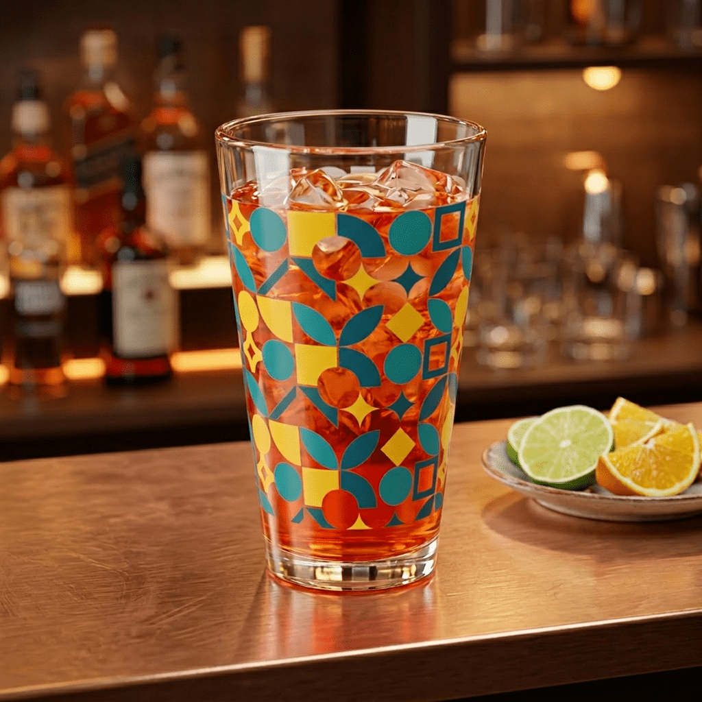 Kate McEnroe New York Bauhaus Geometric Pint Glass, Mid Century Modern BarwarePint Glasses21640600604144694149