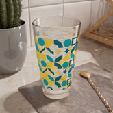 Kate McEnroe New York Bauhaus Geometric Pint Glass, Mid Century Modern BarwarePint Glasses21640600604144694149