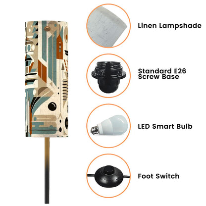 Kate McEnroe New York Bauhaus Mid Century Modern Abstract Tall Floor LampTall Floor Lamps1E8AkcZDFp