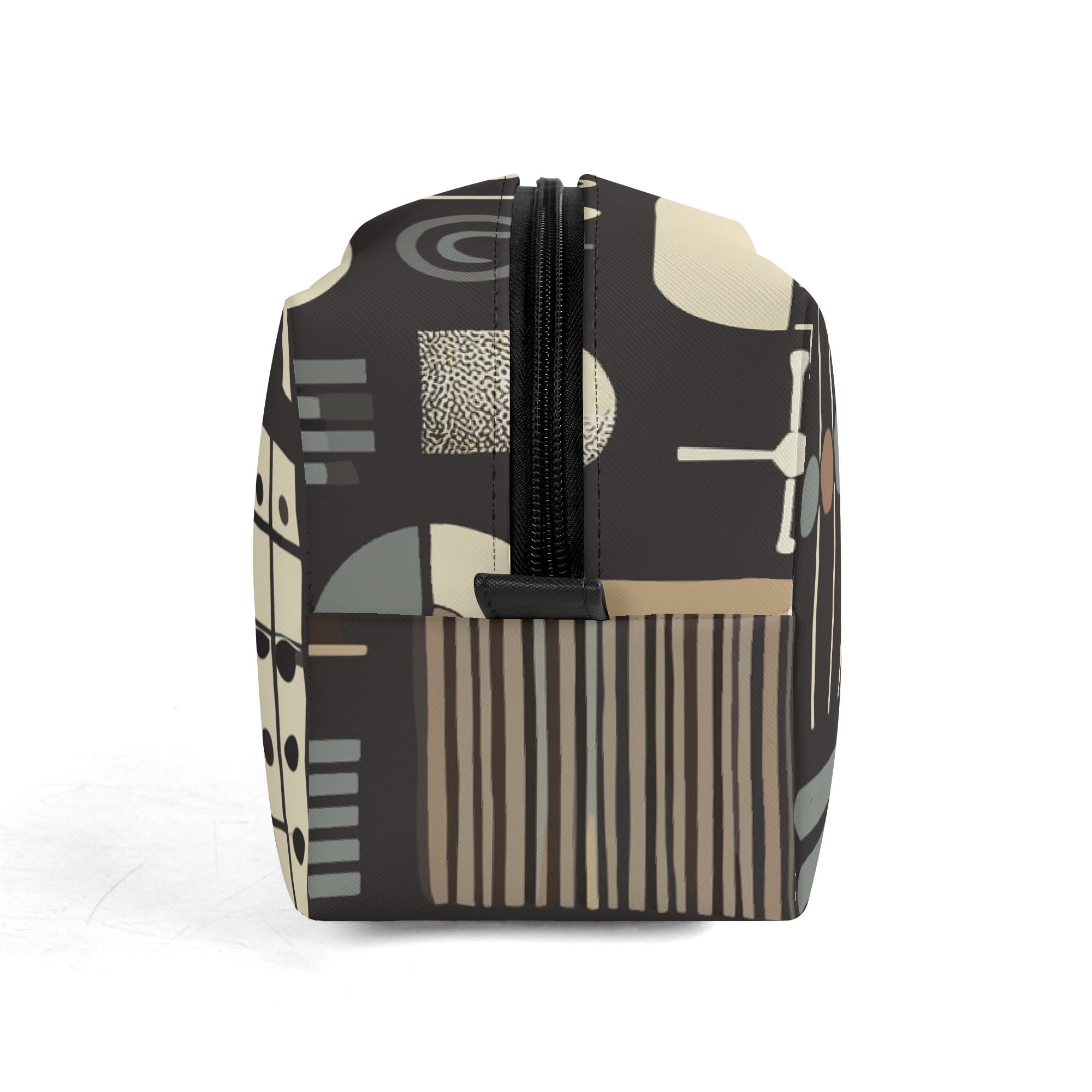 Kate McEnroe New York Bauhaus Mid Century Modern Dopp Kit, Geometric Travel Organizer, Retro Toiletry BagCosmetic &amp; Toiletry BagsWE9JG4PW - 2
