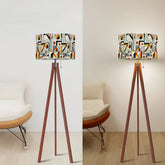 Kate McEnroe New York Bauhaus Mid Century Modern Tripod Floor Lamp, Geometric LightingTripod Floor LampsZsBS4zHTt3
