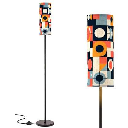 Kate McEnroe New York Bauhaus Tall Floor Lamp, Mid Century Modern Geometric Abstract Standing Light, Retro Art Style LightingTall Floor LampsQeRfs2ezkJ