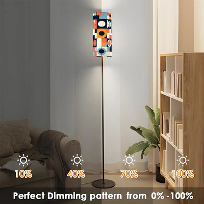 Kate McEnroe New York Bauhaus Tall Floor Lamp, Mid Century Modern Geometric Abstract Standing Light, Retro Art Style LightingTall Floor LampsQeRfs2ezkJ