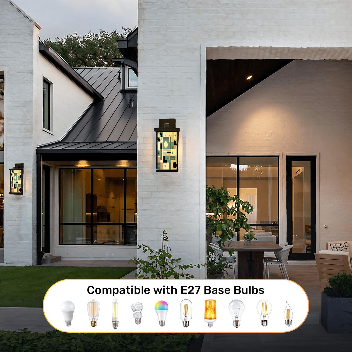 Kate McEnroe New York Bauhaus Wall Sconce Light, Mid Century Modern Retro, Modernist Porch Accent FixtureOutdoor Wall LightskXACgKNYFF