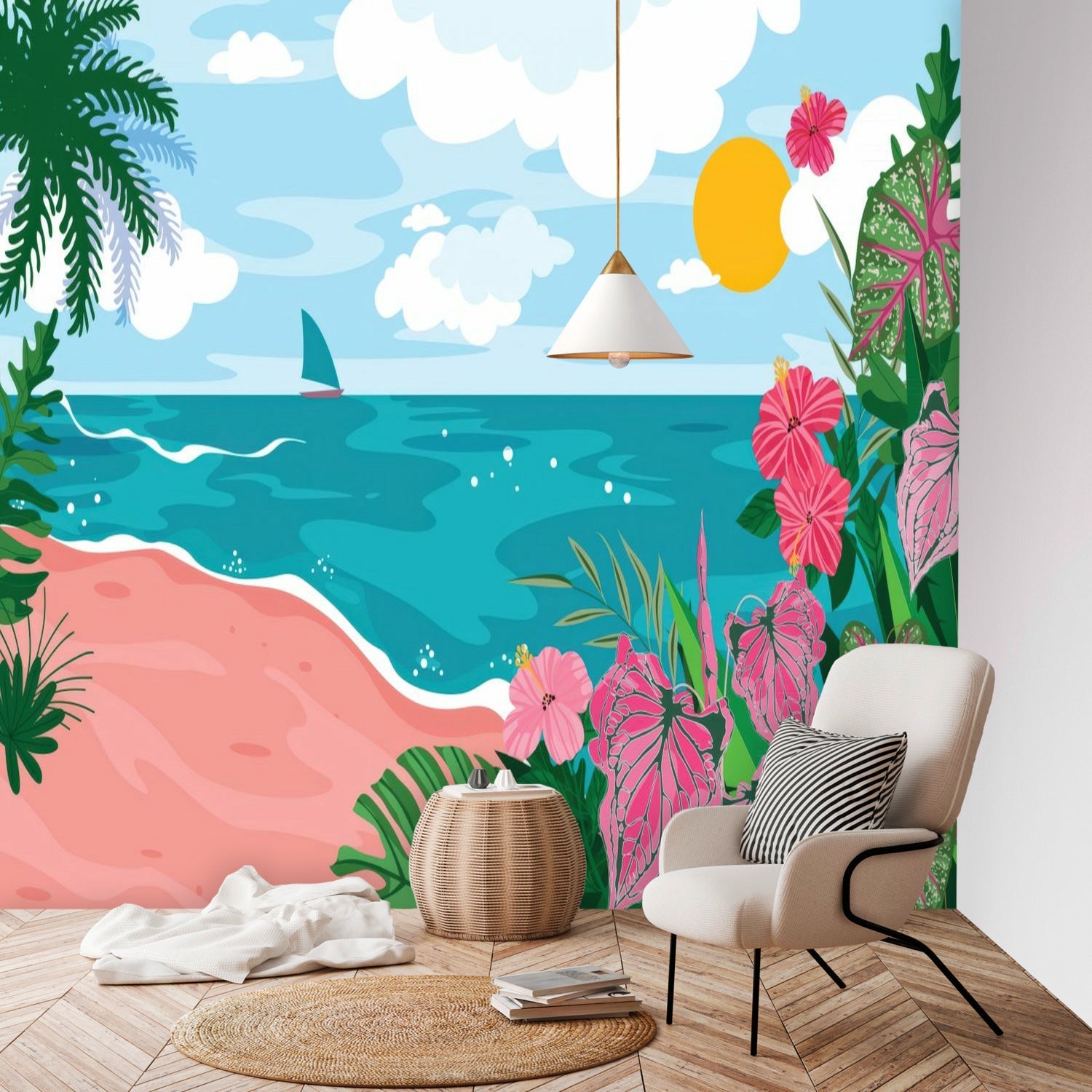 Kate McEnroe New York Beach Paradise Landscape Wall MuralWall Mural119722