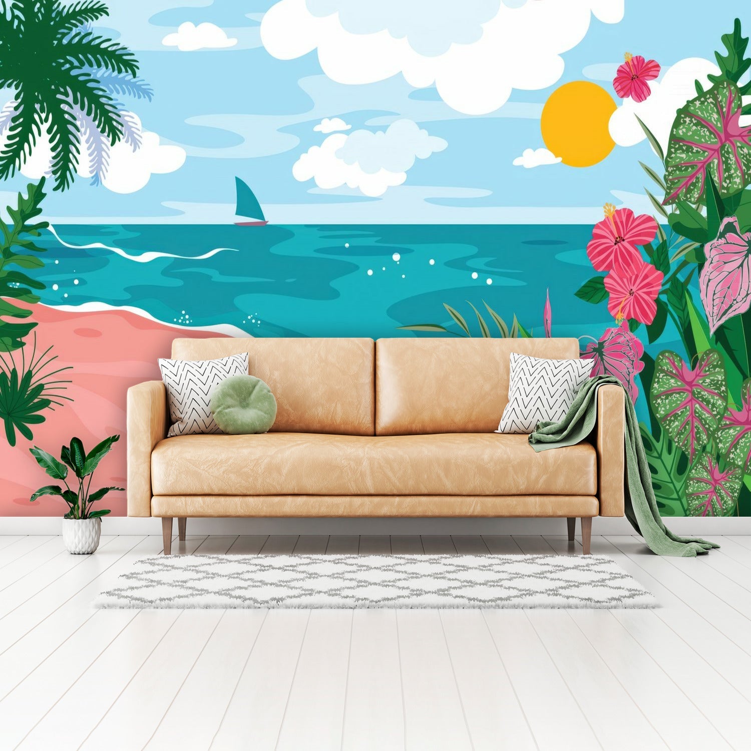 Kate McEnroe New York Beach Paradise Landscape Wall MuralWall Mural119725