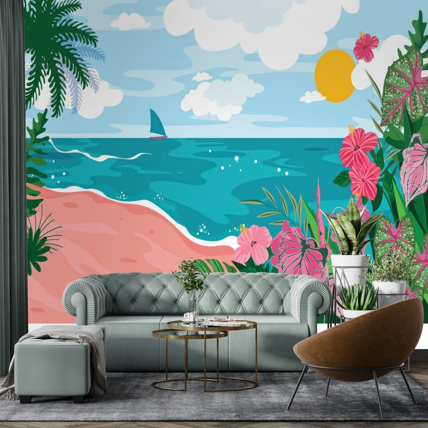 Kate McEnroe New York Beach Paradise Landscape Wall MuralWall Mural119727