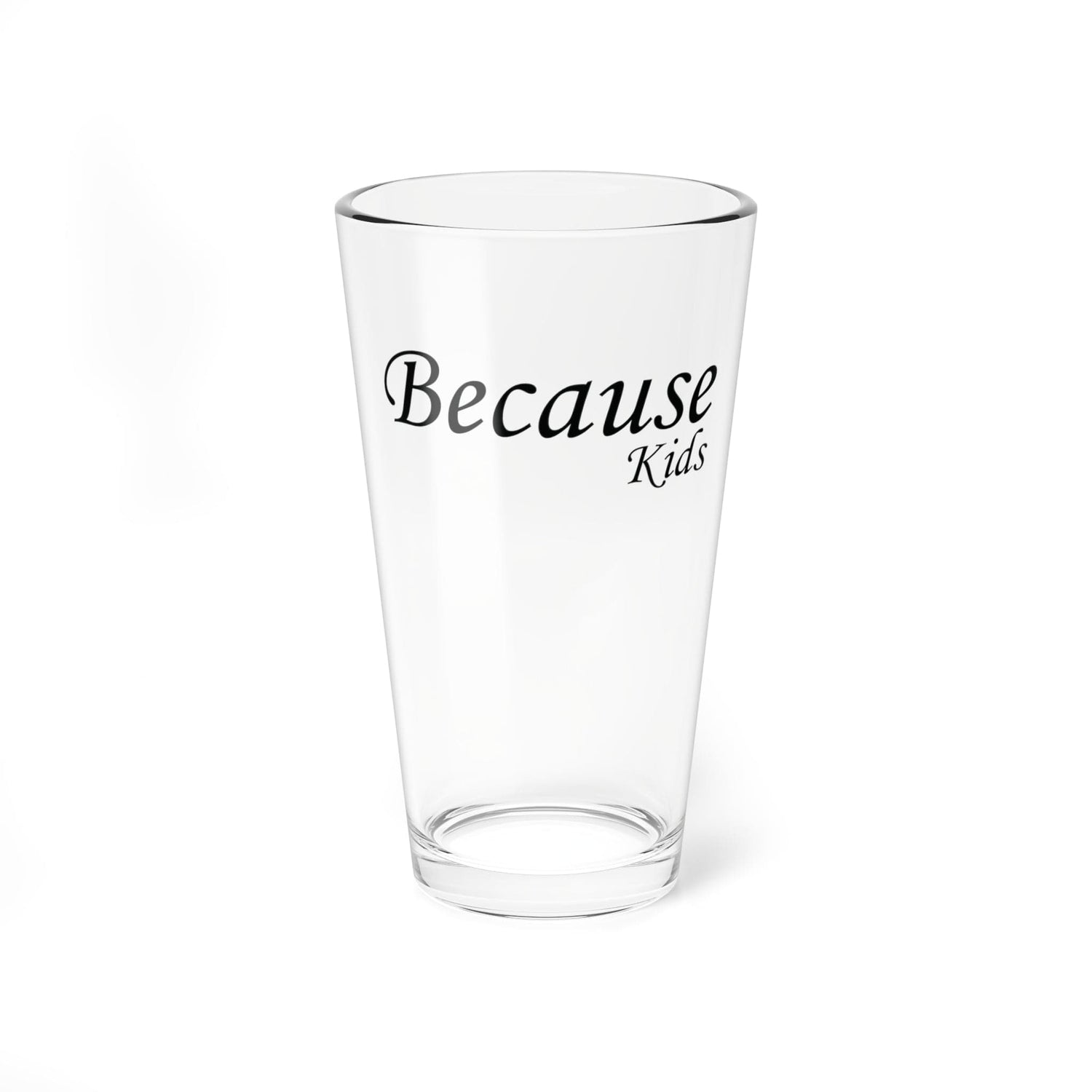 Kate McEnroe New York Because Kids Pint Glass, Funny Gift for Mom, Cocktail Shaker | Mixing Glass | Drinking Glass, Mother&