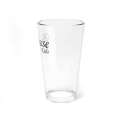 Kate McEnroe New York Because Kids Pint Glass, Funny Gift for Mom, Cocktail Shaker | Mixing Glass | Drinking Glass, Mother&