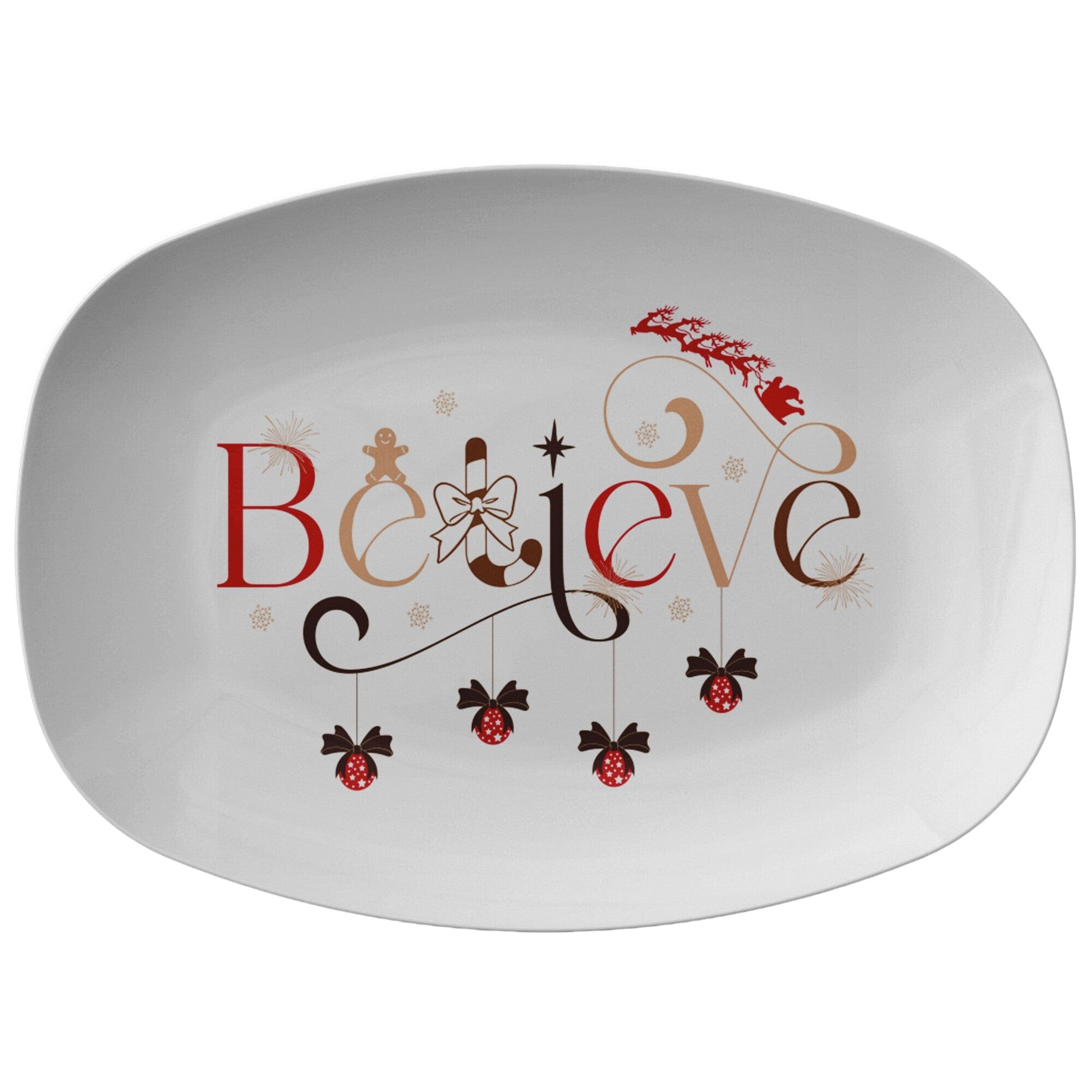 Kate McEnroe New York Believe Christmas Serving Platter Serving Platters 9727
