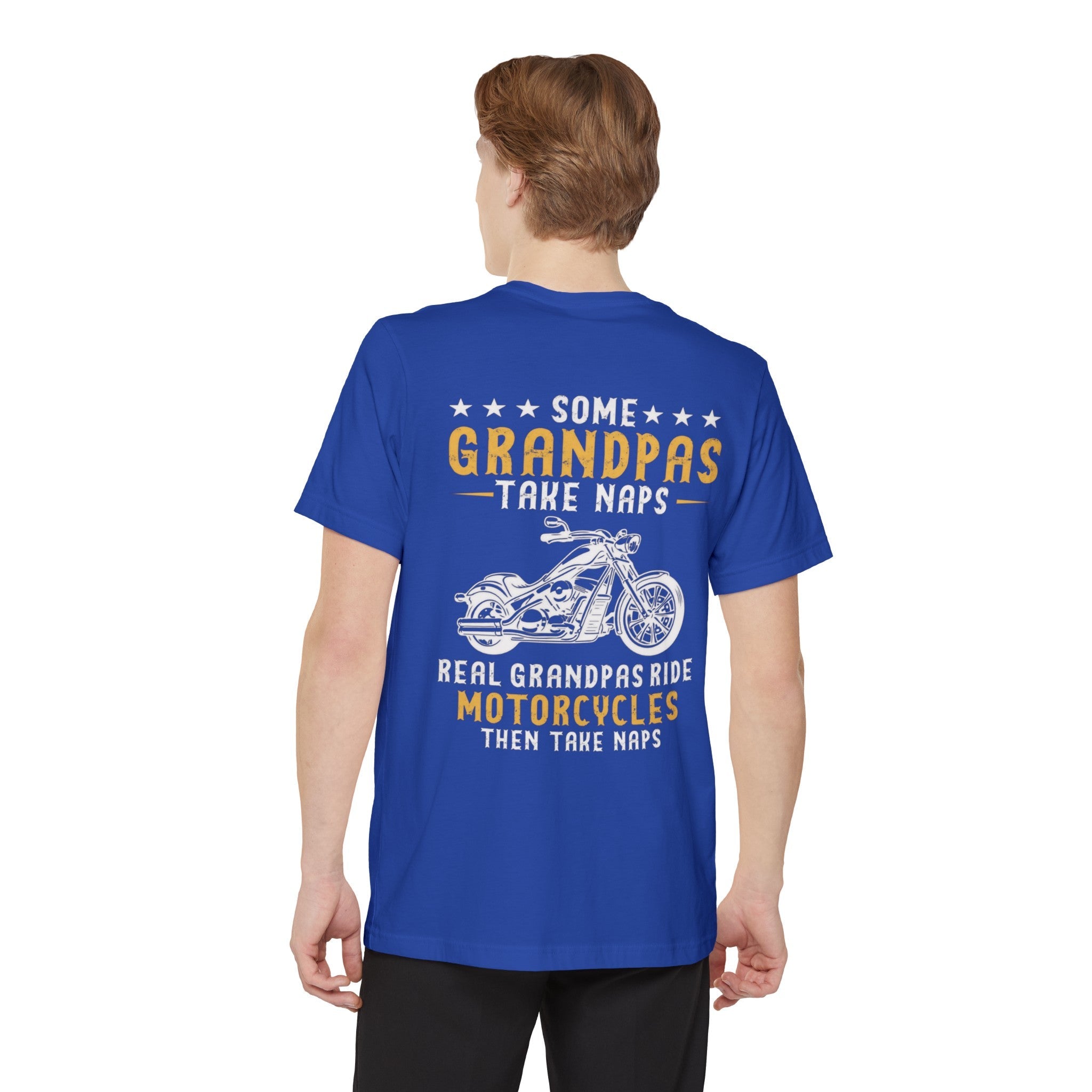 Kate McEnroe New York Biker Grandpa Pocket T - shirt For Fathers day, Birthday Gift, Real Grandpas Ride Motorcycles Then Take Naps Shirt, Funny Biker GiftT - Shirt19942781917993526660
