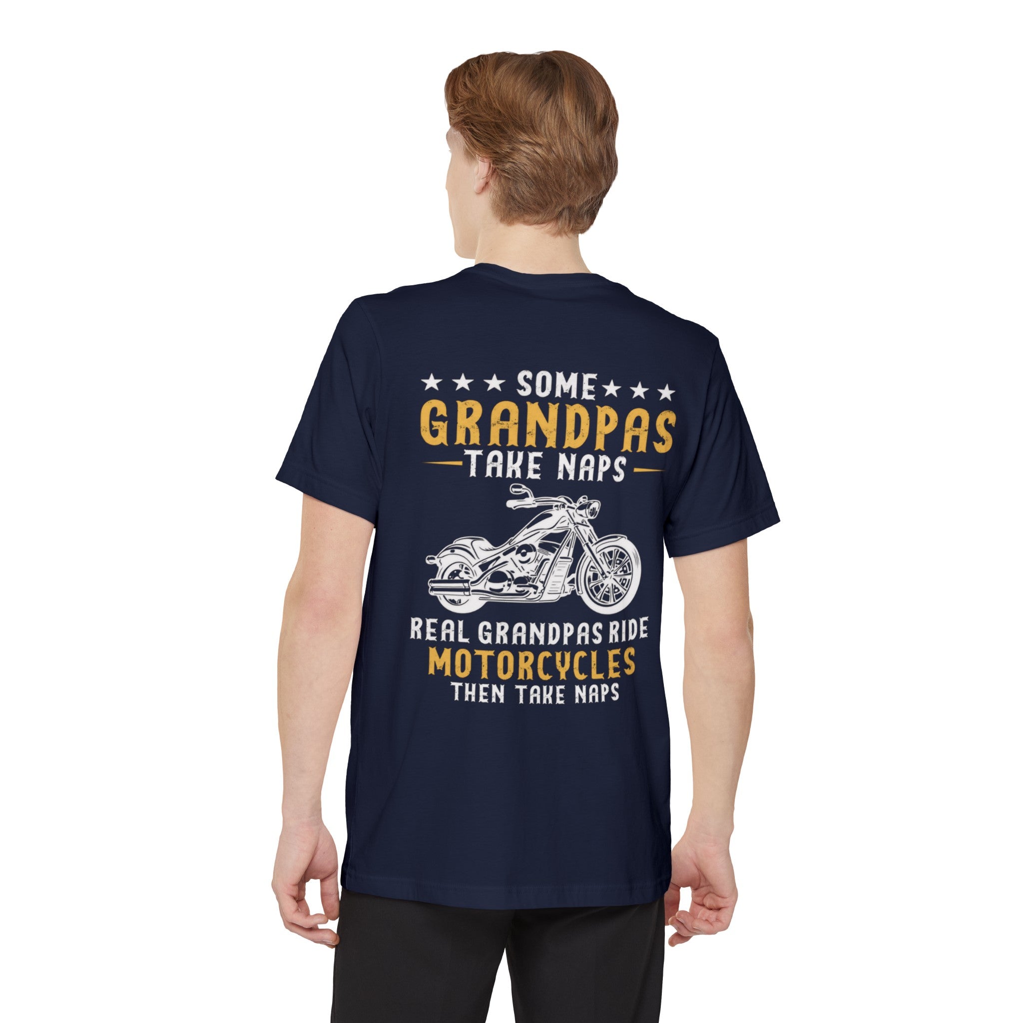 Kate McEnroe New York Biker Grandpa Pocket T - shirt For Fathers day, Birthday Gift, Real Grandpas Ride Motorcycles Then Take Naps Shirt, Funny Biker GiftT - Shirt22755954701946345200