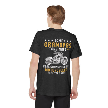 Kate McEnroe New York Biker Grandpa Pocket T - shirt For Fathers day, Birthday Gift, Real Grandpas Ride Motorcycles Then Take Naps Shirt, Funny Biker GiftT - Shirt26898120108920813089