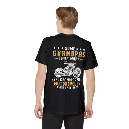 Kate McEnroe New York Biker Grandpa Pocket T - shirt For Fathers day, Birthday Gift, Real Grandpas Ride Motorcycles Then Take Naps Shirt, Funny Biker GiftT - Shirt31604155407398569799