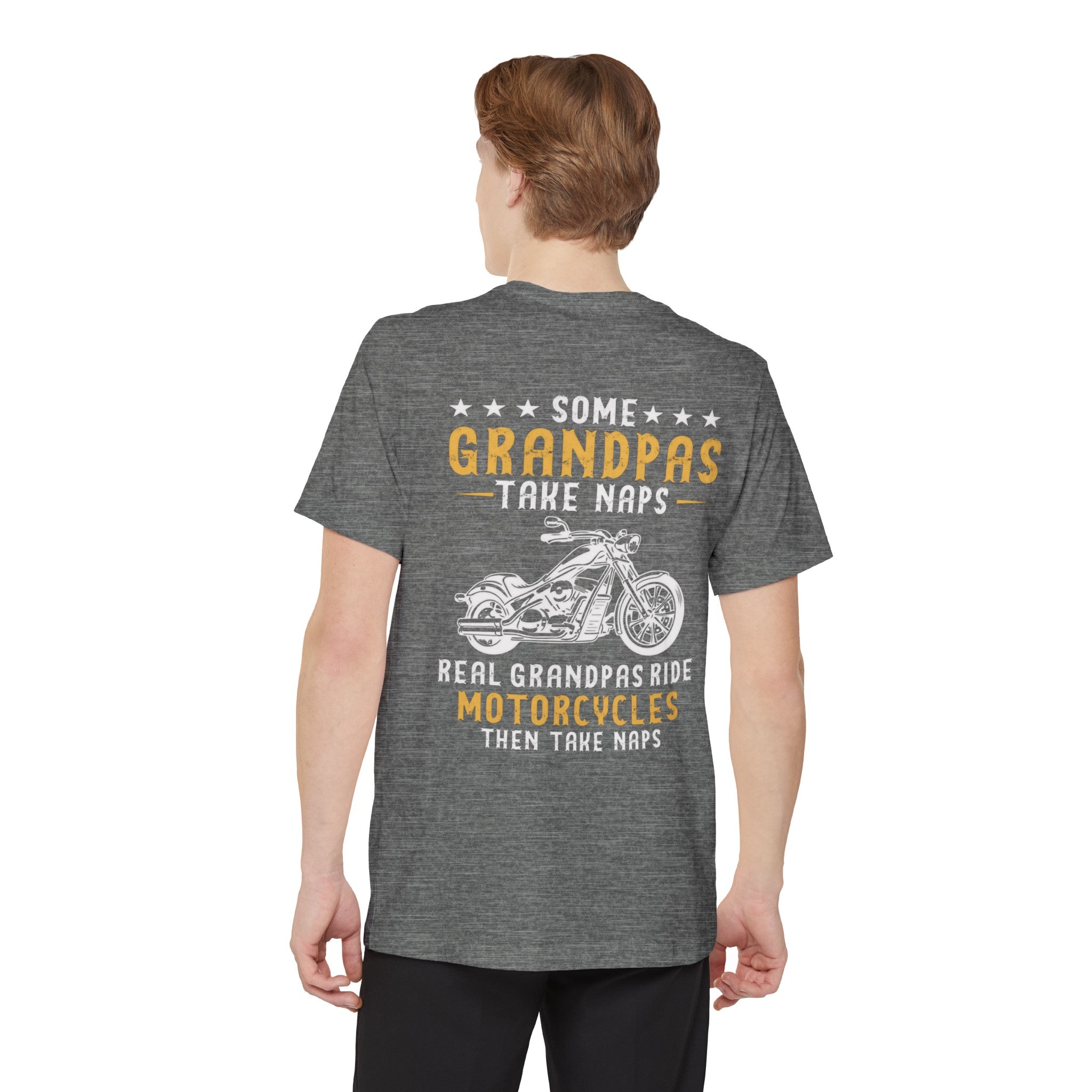 Kate McEnroe New York Biker Grandpa Pocket T - shirt For Fathers day, Birthday Gift, Real Grandpas Ride Motorcycles Then Take Naps Shirt, Funny Biker GiftT - Shirt74635619576629687249