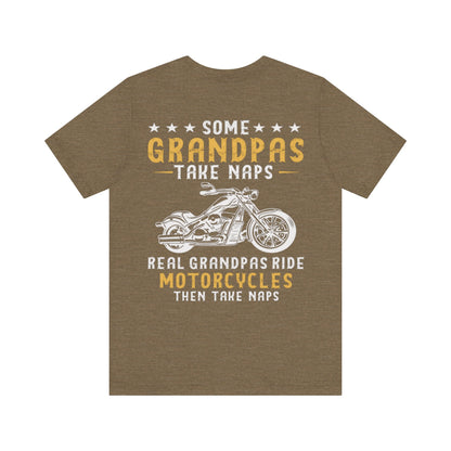 Kate McEnroe New York Biker Grandpa Shirt, Real Grandpas Ride Motorcycles Then Take Naps Shirt, Funny Biker Shirt 