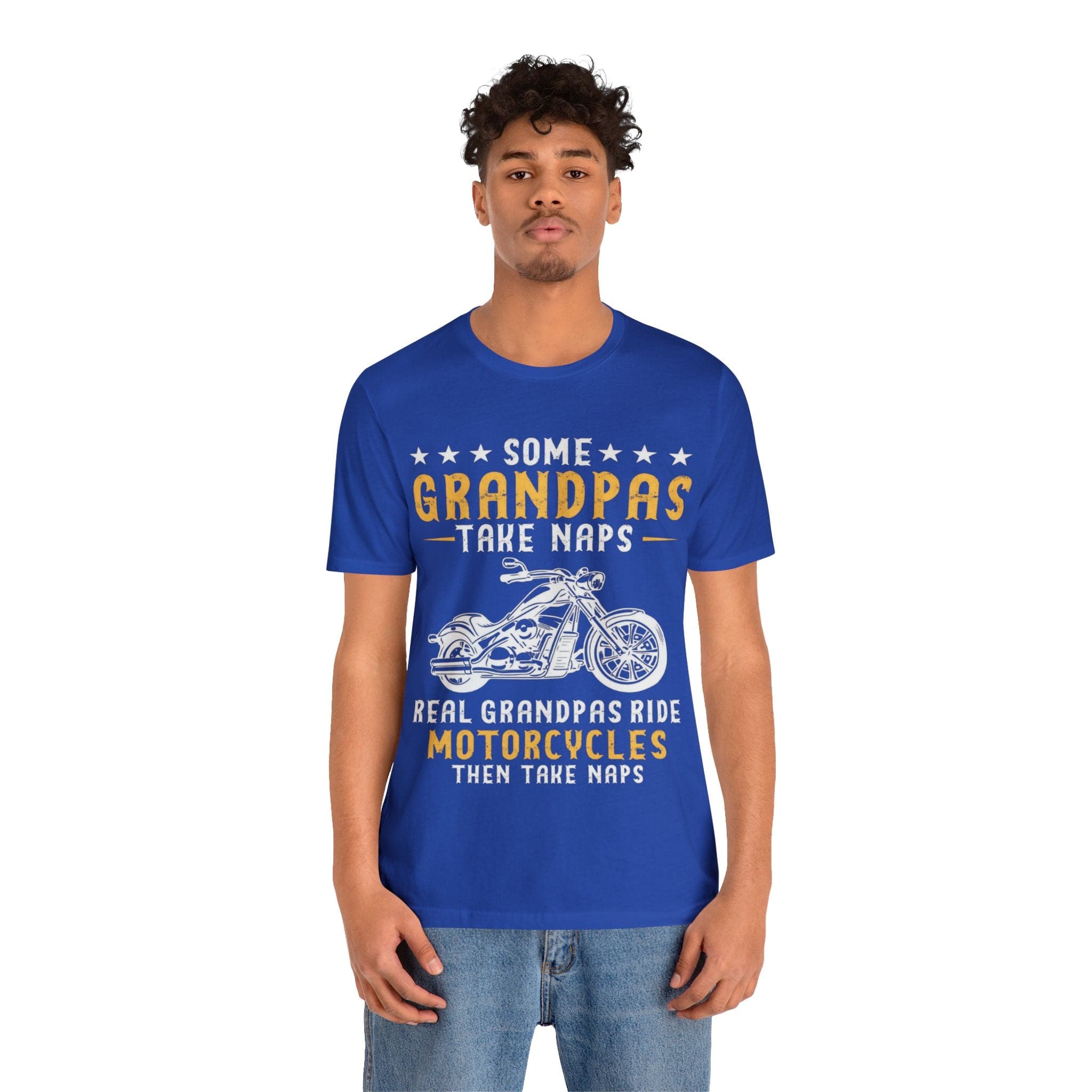 Printify Biker Grandpas Shirt For Father&
