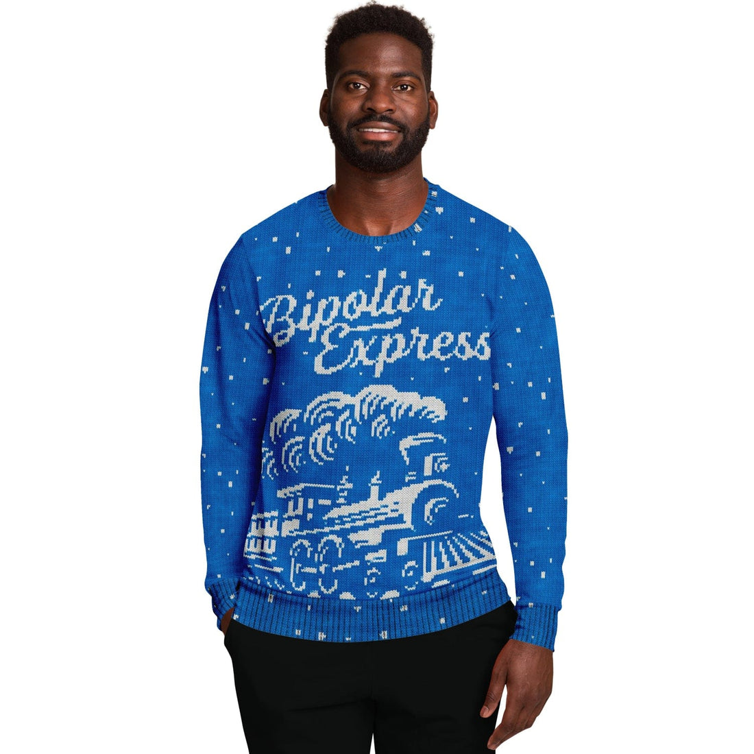 Kate McEnroe New York Bipolar Express Funny Ugly Christmas SweaterSweatshirtSBSWF_D - BMHJD - XS