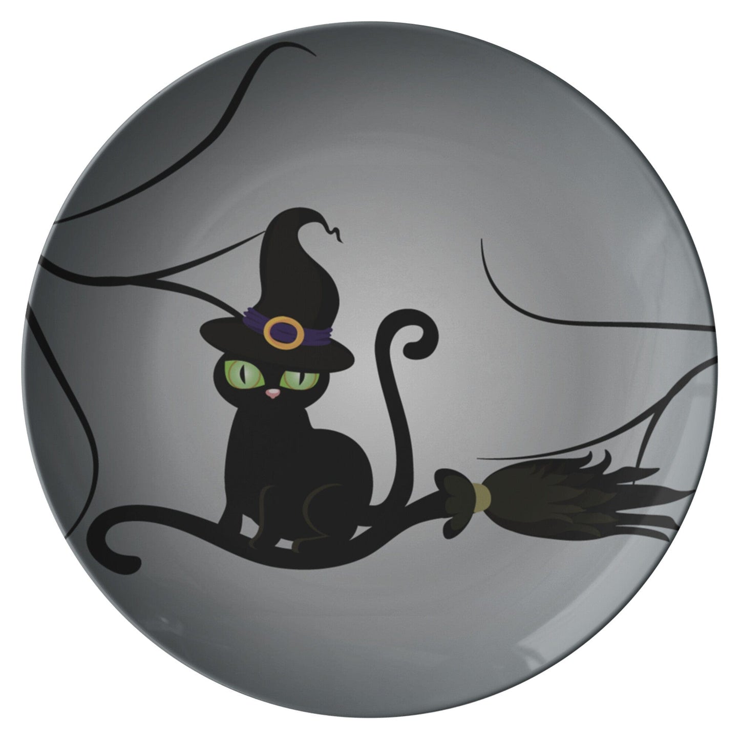 Kate McEnroe New York Black Cat Witch Halloween Plates Plates