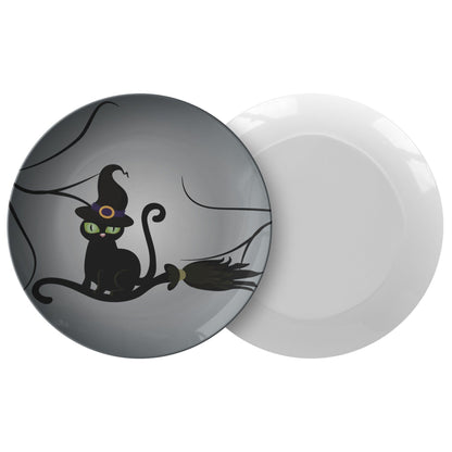 Kate McEnroe New York Black Cat Witch Halloween PlatesPlatesP20 - BLA - CAT - 64S