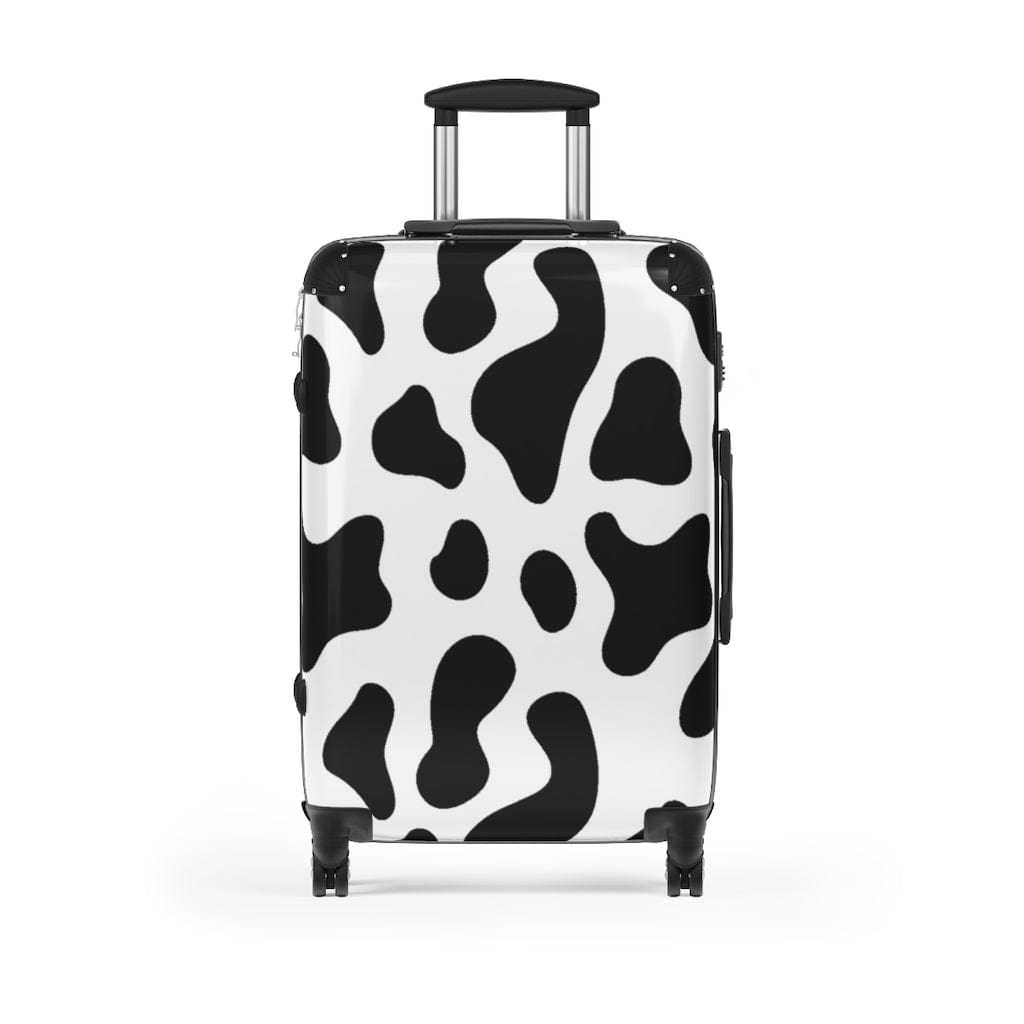 Kate McEnroe New York Black & White Cow Print Luggage Set Suitcases Medium / Black 32999206407497076806