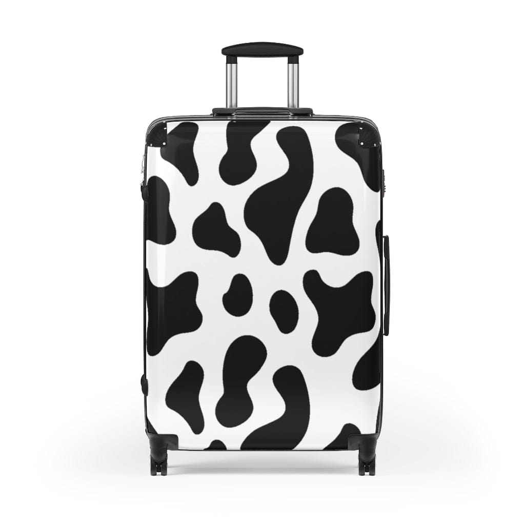 Kate McEnroe New York Black &amp; White Cow Print Luggage Set Suitcases