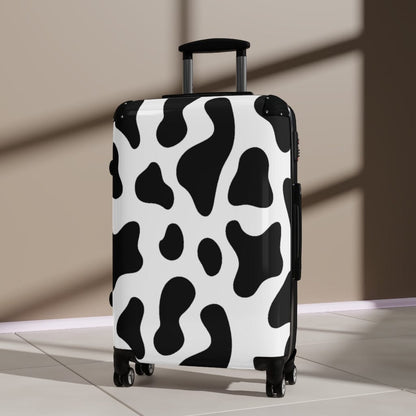 Kate McEnroe New York Black &amp; White Cow Print Luggage SetSuitcases32999206407497076806