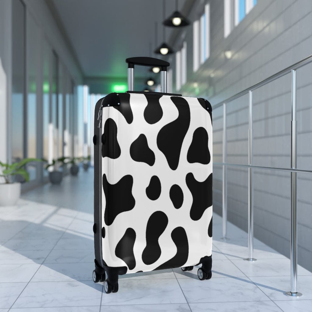 Kate McEnroe New York Black &amp; White Cow Print Luggage SetSuitcases32999206407497076806