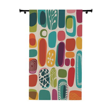Kate McEnroe New York Blackout &amp; Sheer Window Curtains in Mid Century Modern Boho Retro PrintWindow Curtains30231019153955019716-2