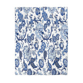 Kate McEnroe New York Blue and White Chinoiserie Jacobean Floral Microfiber Duvet Cover, Grandmillenial Bedroom DecorDuvet Covers19883540189661238814