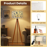 Kate McEnroe New York Blue and White Chinoiserie Monkey Leopard Tripod Floor LampTripod Floor LampsMrVgs9Eny1