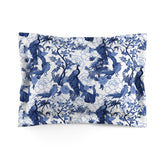 Kate McEnroe New York Blue and White Chinoiserie Peacock Pillow Sham | Decorative Throw Pillow PillowcasePillow Shams31951440312926362540