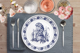 Kate McEnroe New York Blue and White Chinoiserie Tiger Dinner PlatePlatesP20 - CHI - TIG - 2S