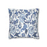 Printify Blue and White Floral Chinoiserie Pillow Cover Home Decor 14" × 14" 22084992826900073938