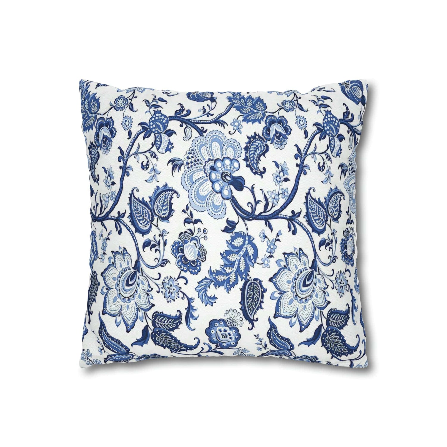 Kate McEnroe New York Blue and White Floral Chinoiserie Jacobean Pillow CoverThrow Pillow Covers32761644701729943054