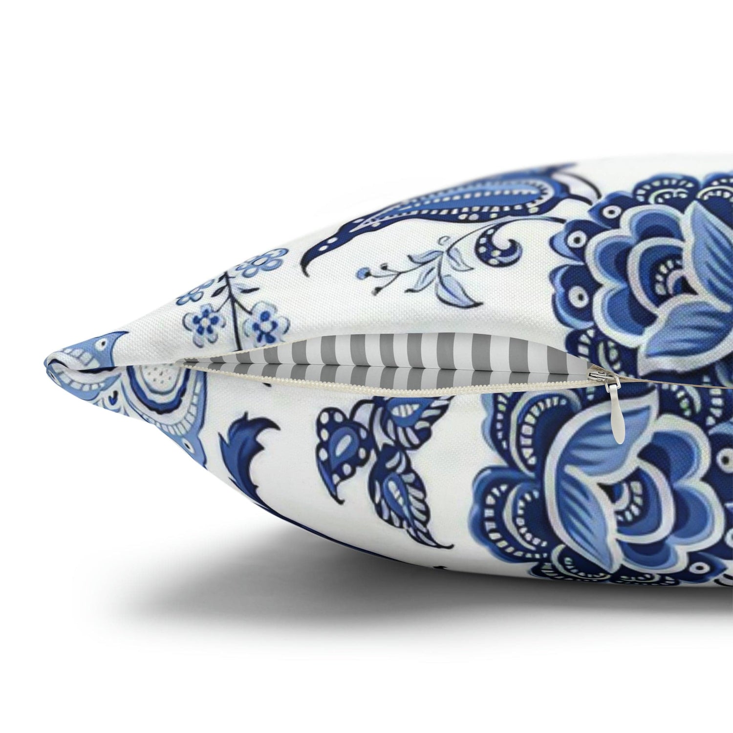 Kate McEnroe New York Blue and White Floral Chinoiserie Jacobean Pillow CoverThrow Pillow Covers32761644701729943054