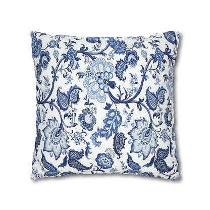 Kate McEnroe New York Blue and White Floral Chinoiserie Jacobean Pillow CoverThrow Pillow Covers32761644701729943054