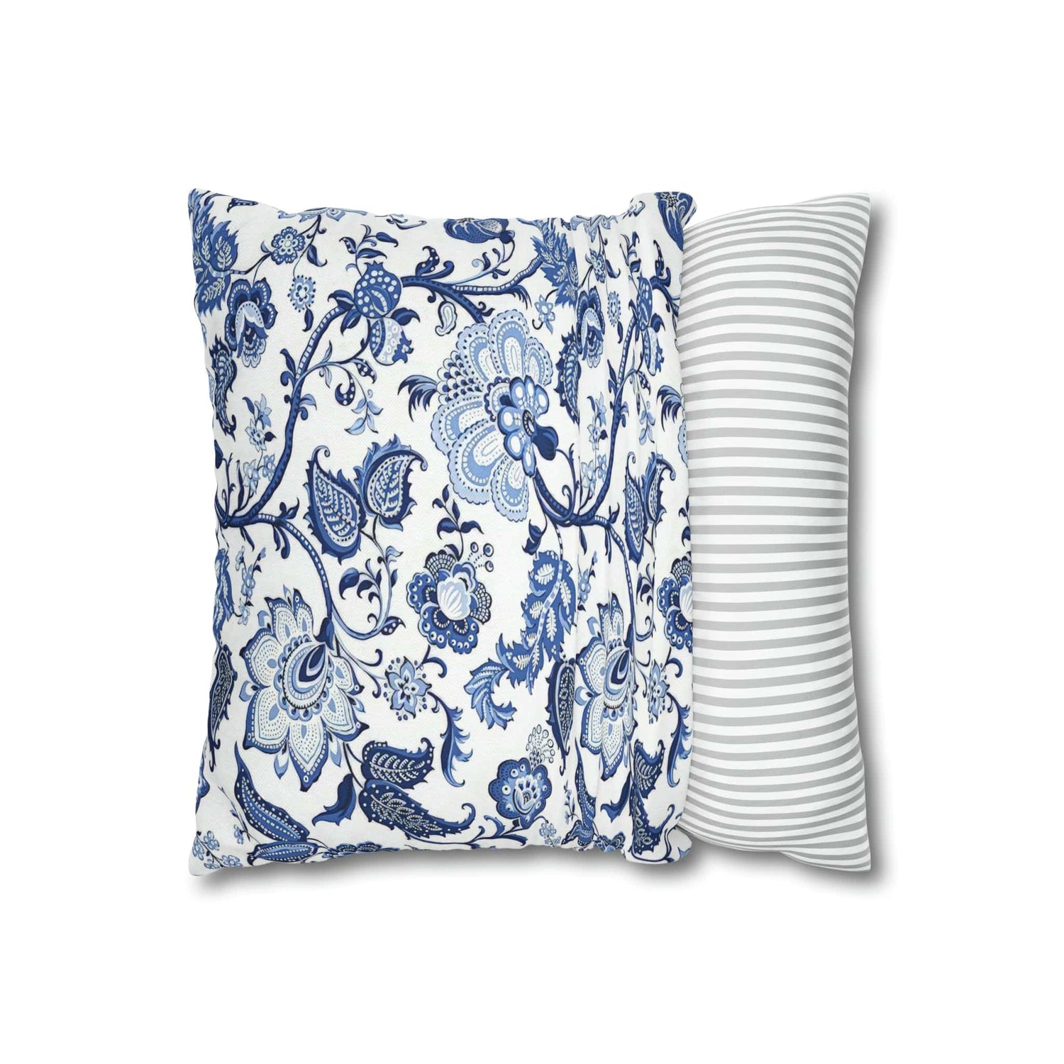 Kate McEnroe New York Blue and White Floral Chinoiserie Jacobean Pillow CoverThrow Pillow Covers32761644701729943054