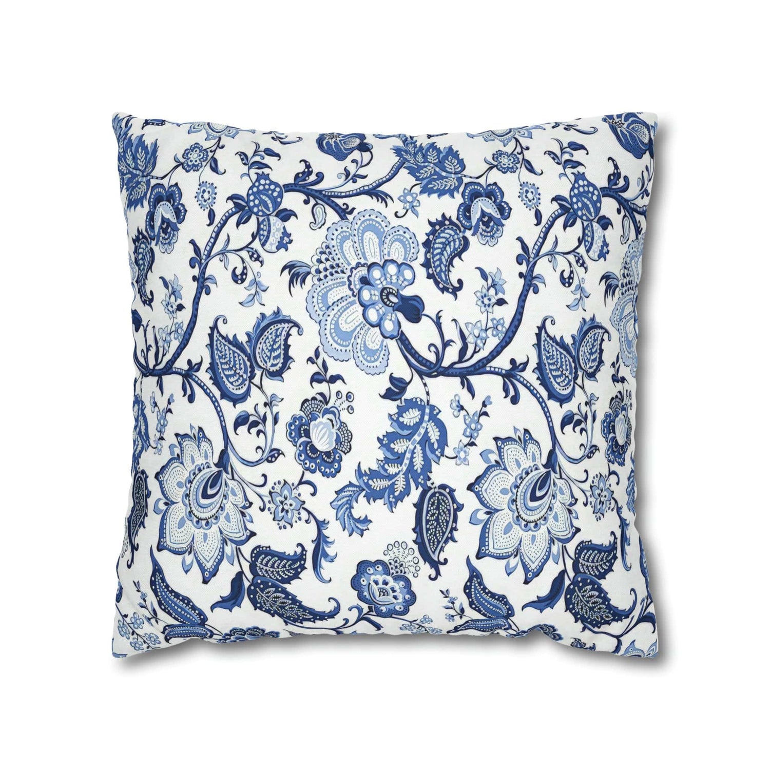 Kate McEnroe New York Blue and White Floral Chinoiserie Jacobean Pillow CoverThrow Pillow Covers32761644701729943054