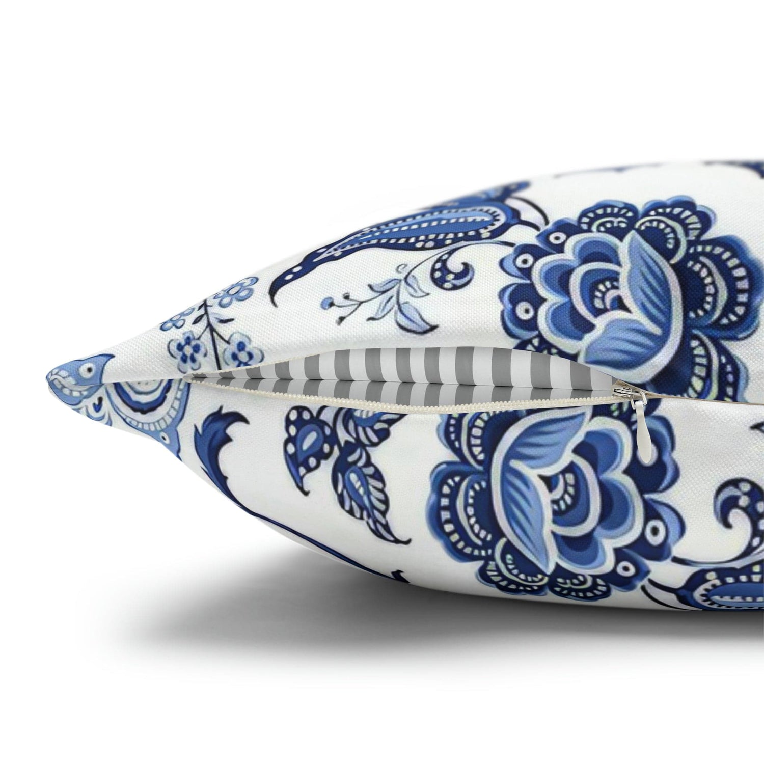 Kate McEnroe New York Blue and White Floral Chinoiserie Jacobean Pillow CoverThrow Pillow Covers32761644701729943054