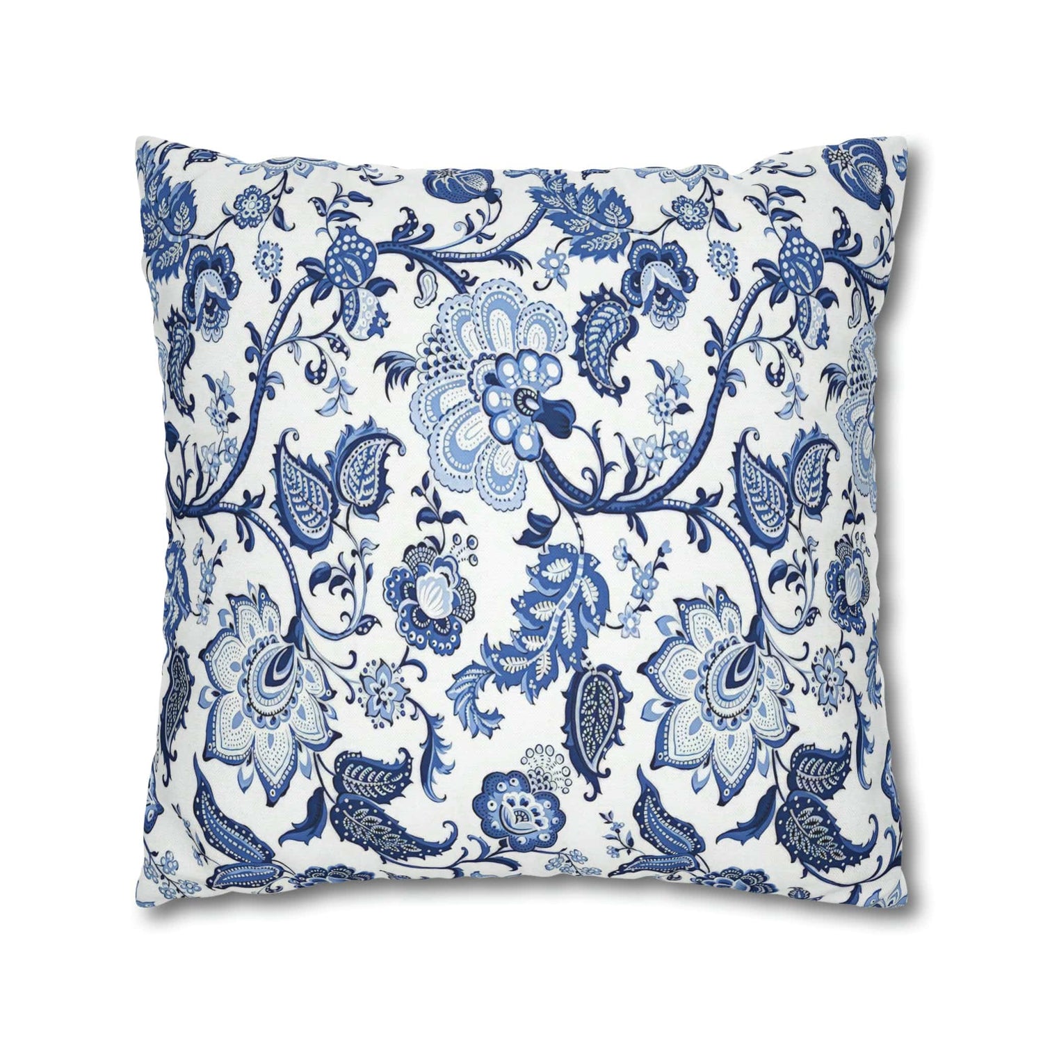 Kate McEnroe New York Blue and White Floral Chinoiserie Jacobean Pillow CoverThrow Pillow Covers32761644701729943054