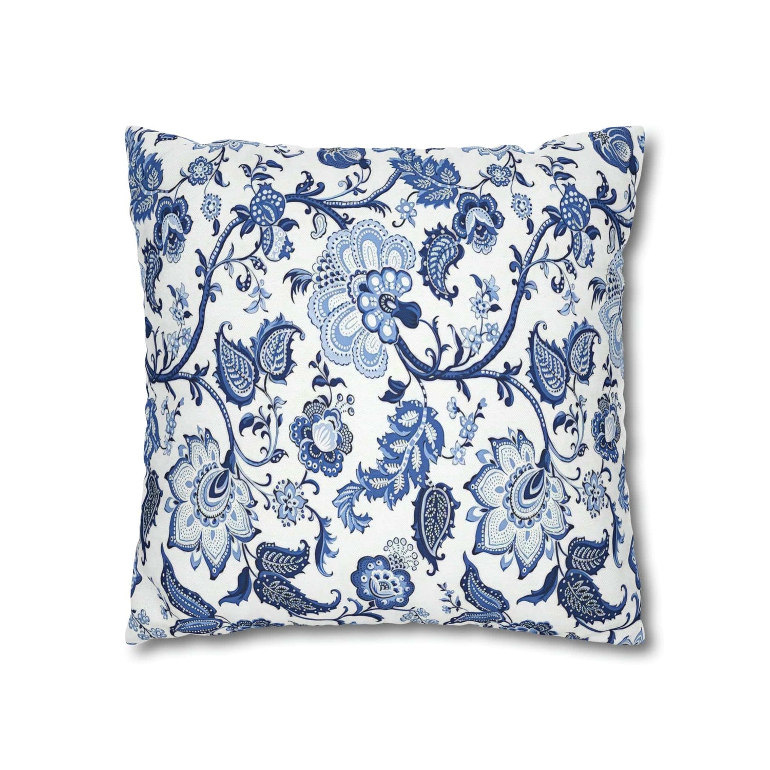 Kate McEnroe New York Blue and White Floral Chinoiserie Jacobean Pillow CoverThrow Pillow Covers32761644701729943054