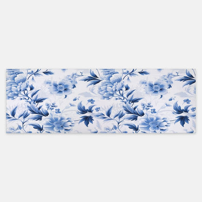 Kate McEnroe New York Blue Blooms Classic Chinoiserie Pashmina ScarfScarves &amp; WrapsPMA48.629607