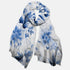 Kate McEnroe New York Blue Blooms Classic Chinoiserie Pashmina ScarfScarves & WrapsPMA48.629607