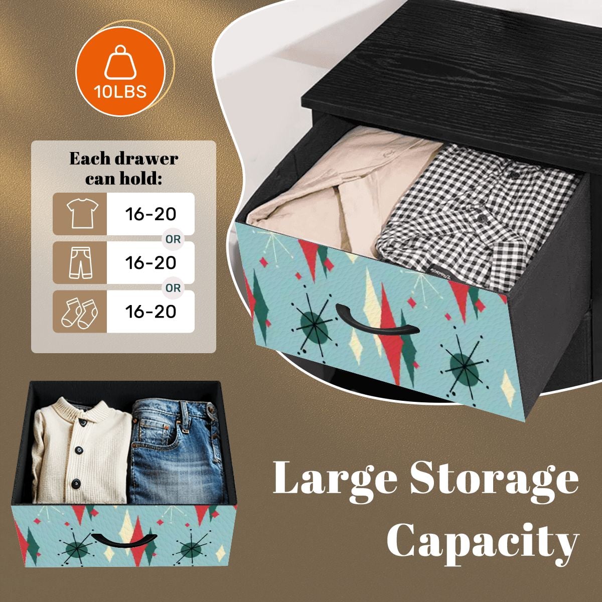 Kate McEnroe New York Blue Franciscan Starburst Mid Century Modern Retro 4 Drawer DresserDressersxC5Euz8cMm