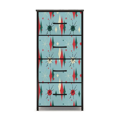 Kate McEnroe New York Blue Franciscan Starburst Mid Century Modern Retro 4 Drawer DresserDressersxC5Euz8cMm